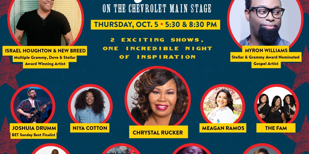 ‘A Night of Inspiration & Gospel returns to the Chevrolet Main Stage with Israel Houghton and Myron Williams