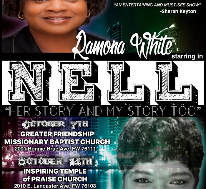 Ramona White stars in ‘Nell: Her story and my story’ with two shows this month