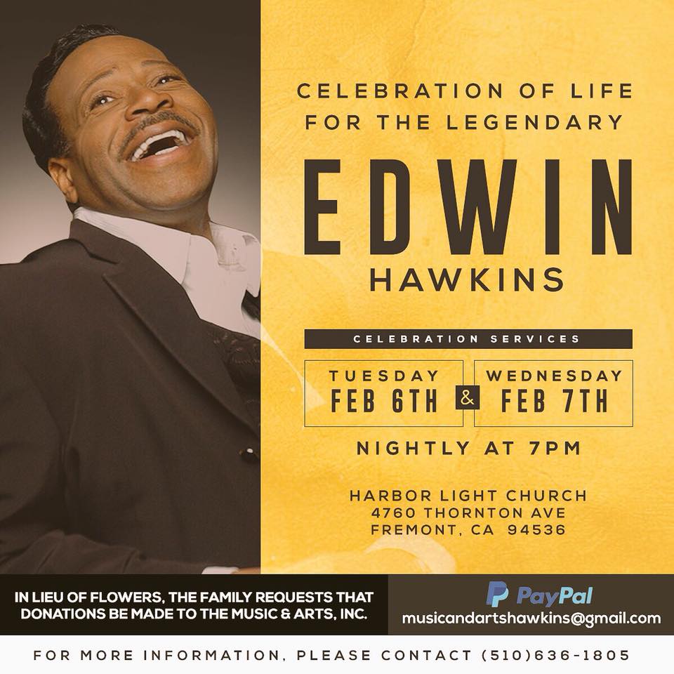 Night One of the Two Day Celebration of the Late, Dr. Edwin Hawkins
