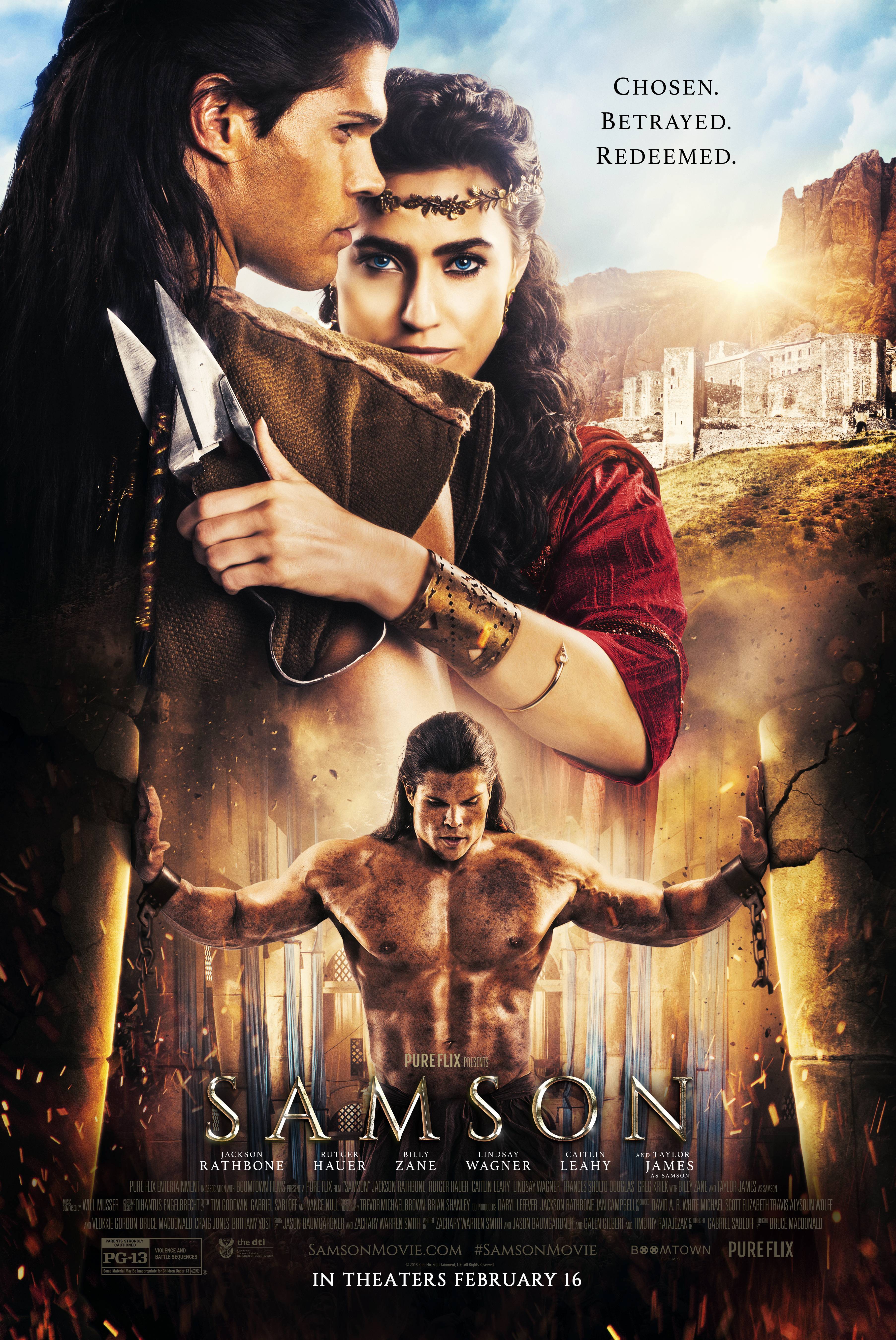 PURE FLIX ANNOUNCES ‘SAMSON’  NATIONAL THEATRICAL PREMIERE: FEB. 16