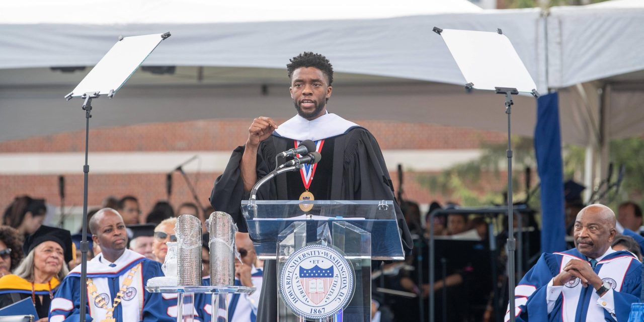 Chadwick Boseman Celebrates the Class of 2018 at Howard University Commencement