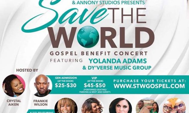 Yolanda Adams headlines the ‘Save the World’ gospel benefit concert, this Sunday at the Westside Baptist Church
