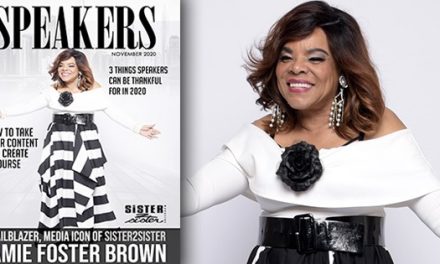Jamie Foster Brown Covers  Speakers Magazine, This Month