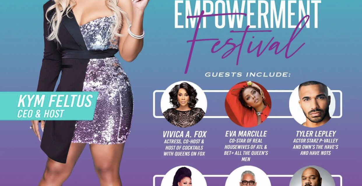 Vivica A. Fox and Kym Feltus join forces with Eva Marcille, Tyler Lepley, Trina Braxton and more for a virtual women’s empowerment festival
