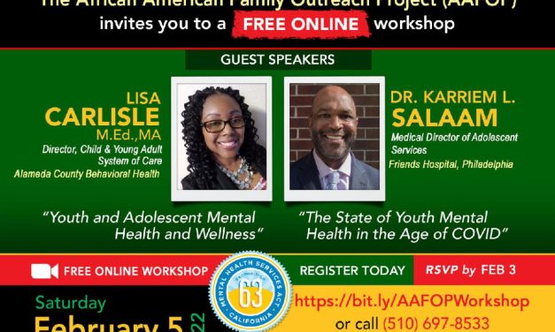 The African American Family Outreach Project Focuses on Mental Health This Month