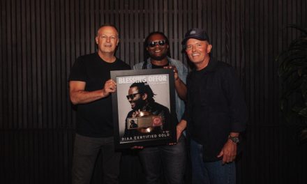 TWO-TIME GRAMMY NOMINEE BLESSING OFFOR SURPRISED WITH FIRST GOLD RECORD AT ALBUM RELEASE PARTY